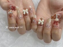 ココネイル 吉祥寺(coco.nail)/シースルー　チェック　リボン