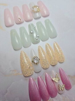 サロンクレーヴ(Salon cleve)の写真/【平日限定朝割クーポン★ワンカラー/ラメグラ¥3980(オフ込み)】【学割U24ワンカラー¥3980】※パーツ別途