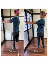 ミントのかべの整体院/施術ビフォーアフター