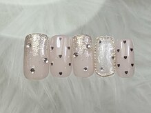 ネイルメゾン 渋谷店(NAIL MAISON)/ハートドットワンホン￥7000