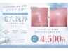 毛穴入門編☆サクッと気になる角栓除去ハイドロ毛穴洗浄45分8000円→4500円