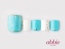ネイルサロン アビー 宮益坂店(abbie)/ターコイズ大理石　￥13200