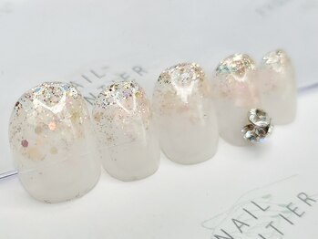ネイルフロンティア 吉祥寺(NAIL FRONTIER)/乳白色ラメグラ8980円~