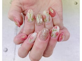 チューリップデザインネイル