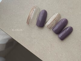 ブラウンラインネイル