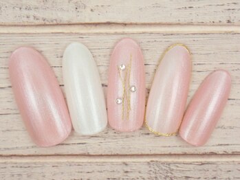 ワンネイル(ONE NAIL)/＃縦グラデ＃オーロラ掛け