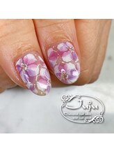 ジュジュ(Juju)/紫陽花ネイル