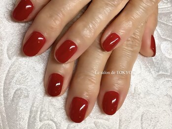 大人ステキなレッドネイル