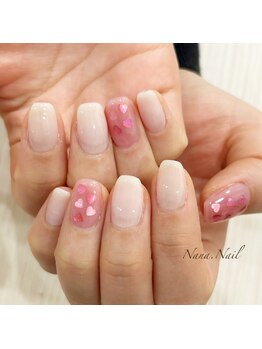 ナナネイル(Nana.Nail)/ホログラムハートネイル