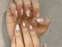 ソワン 恵比寿(Soin)/ニュアンス×マグネット秋ネイル