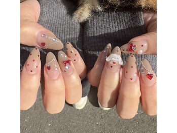 エムエイチネイル(MH_Nail)/リボン/韓国/ワンホン