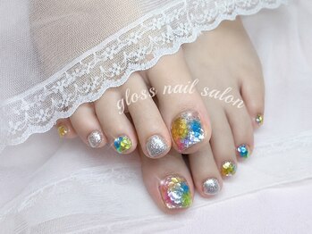 グロース(Gloss)/うるつやオーロラフットネイル