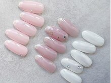 アバネイル 藤が丘(AVA NAIL)/【オーロラフレンチ×ストーン】
