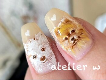 アトリエ ダブリュー バイ エニイテトロ(atelier W by ANYTETRO)の写真/【好きを指先に☆】理想のネイルを実現！圧倒的高技術で仕上がり＆モチの良さ◎デザインのご相談も大歓迎♪
