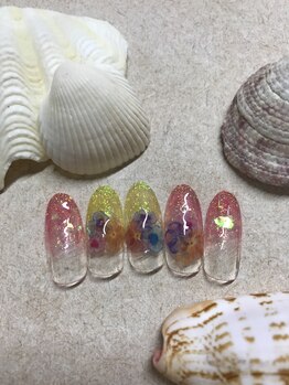 アネラ アイラッシュアンドネイル 六本木店(Anela Eyelash&nail)/☆カラフルネイル☆