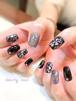 ハーティーネイル hearty nail 溝の口店/大人☆シェルネイル