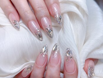 Mネイル/長さだしデザイン