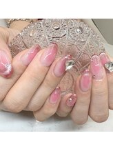 フォフォネイル 自由が丘(Fofo nail)/【赤チークマグネットフレンチ】