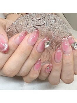 フォフォネイル 自由が丘(Fofo nail)/【赤チークマグネットフレンチ】