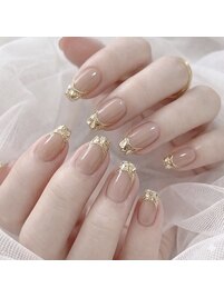 ガラスフレンチ/オフィスネイル