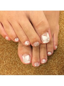 アイラッシュアンドネイル専門店 クラル(CURAR)/フラワーネイル¥7980