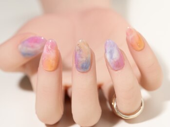 エムスラッシュネイル 本牧店(M SLASH)/ニュアンスマーブル