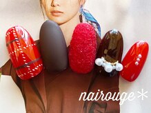 ネイル―ジュ 札幌大通店(nairouge*)/ベルベットチェックネイル♪