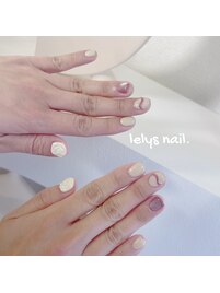 ニュアンスネイル、粘土ネイル