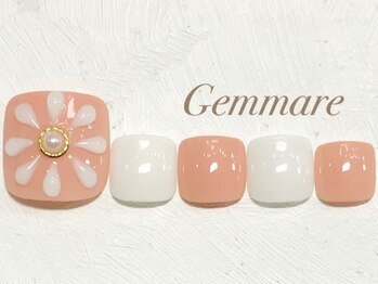 ジェンマーレ 青葉台店(Gemmare)/フットプックリフラワーネイル