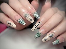 ミチネイルズ 池袋(Michi nails)/チップ長さ出し＋パーツつけ放題