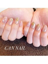 ギャンネイル(GAN NAIL)/オーロラミラーネイル