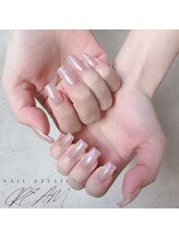 クリーム(Nail Atelier CREAM)/オーロラネイル