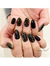 ナナネイル(Nana.Nail)/シースルーブラックネイル