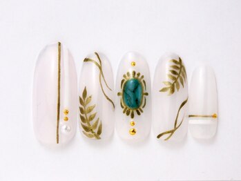 ネイリックス アヴェニール(NAILX avenir)/手描きターコイズ