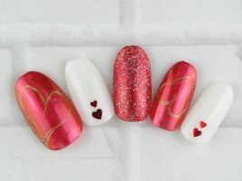 60分☆赤×白ハート