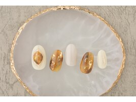 秋冬　べっこうネイル