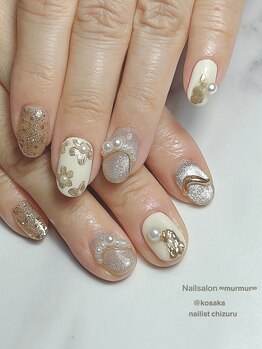 プライベート ネイルサロン マーマ(murmur)/フラワーミラーネイル