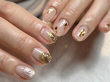 ラクネイル 浦和店(raku nail)/透け感メタリックホロ