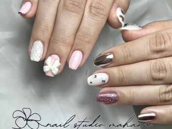 マハナ(mahana)/ピンク詰め込みネイル♪