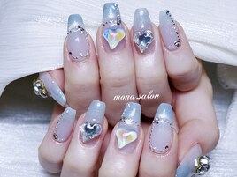 マグネットフレンチ ハート ブル