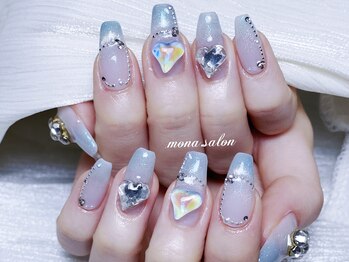 モナサロン(Mona salon)/マグネットフレンチ ハート ブル