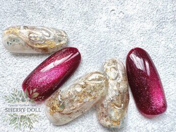 シェリードール(SHERRY DOLL)の写真/何気ない日常を華やかに☆担当スタッフがお好みに合わせて親身にご提案!!一緒に可愛いネイルにしましょう♪