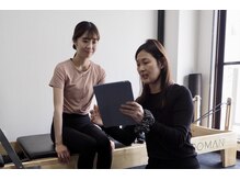 エスナ(ESNA)の雰囲気（ESNAでは必ずレッスンの前カウンセリングと姿勢分析を行います！）