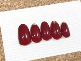 先端ラメフレンチ