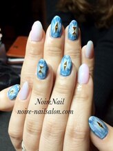 ノワール ネイルアンドスクール(Noire)/オルテガ柄＆デニム