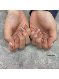 ニュアンスネイル　ベージュ