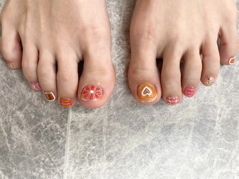 テラス(TERRACE)/ぷっくりフットネイル