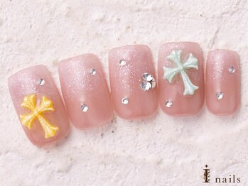 アイネイルズ 横浜WEST店(I-nails)/ラメグラクロスパーツ9480円