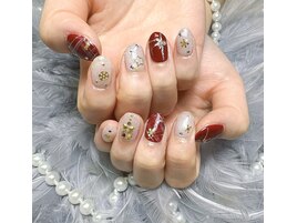 持ち込みデザインチェックネイル