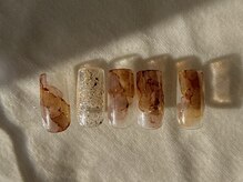 ノンチェ 西宮北口(Nonche)/茶色インク/モヤモヤネイル
